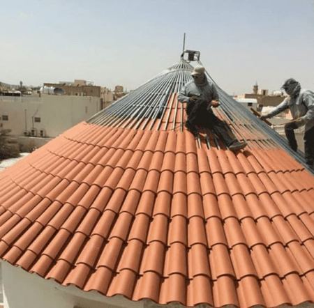 اشكال وصور قرميد تكلفة سقف القرميد