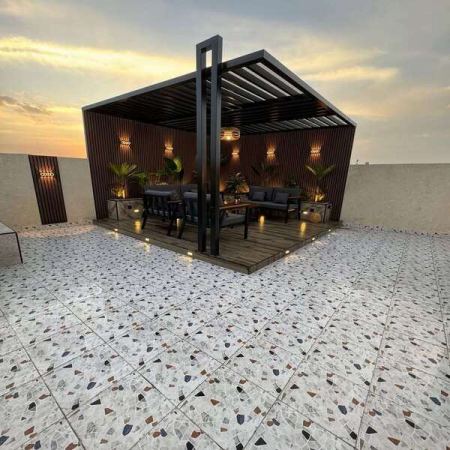 مظلات خشب للحدائق