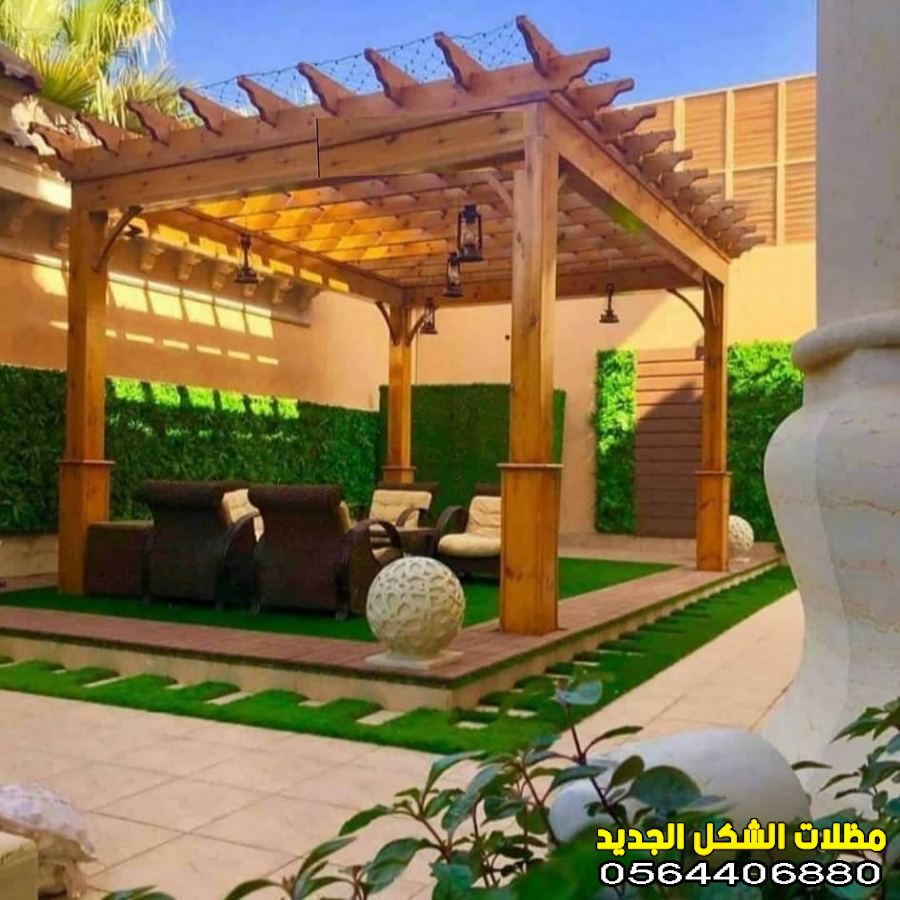  مظلات خشبية